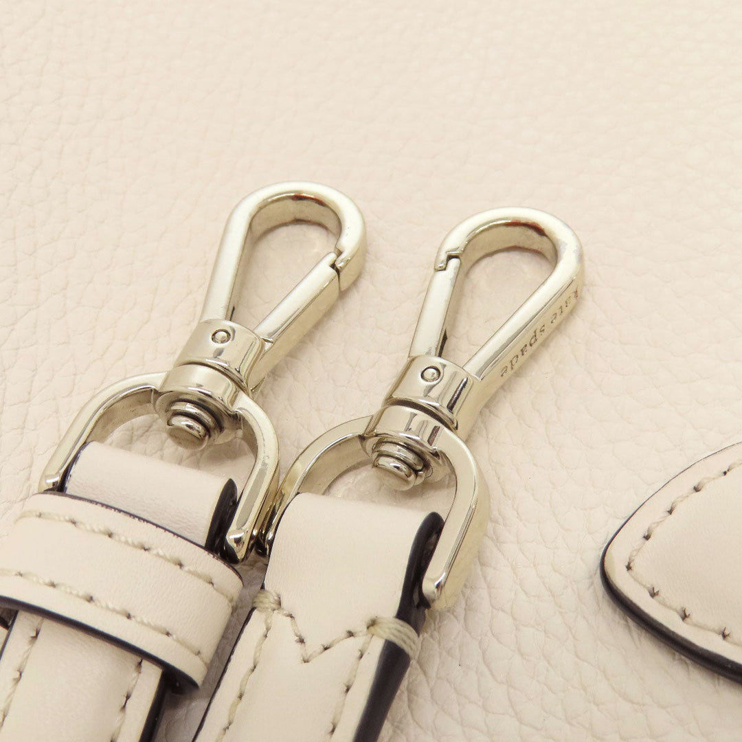 Kate Spade Handbag leather white 2WAY Women Used Authentic