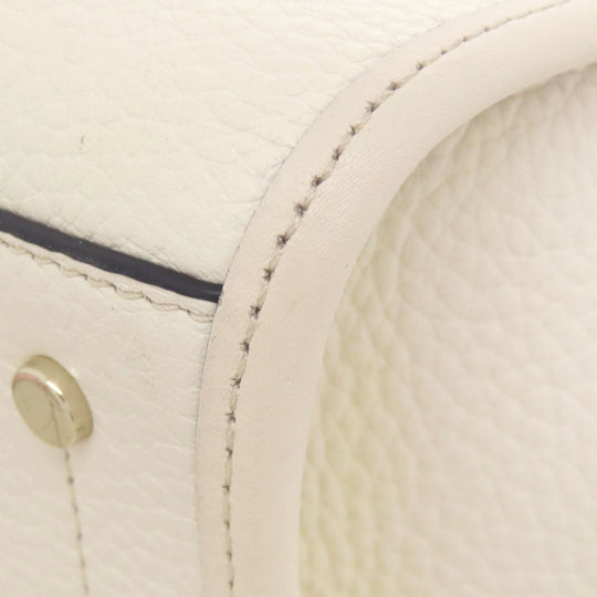 Kate Spade Handbag leather white 2WAY Women Used Authentic