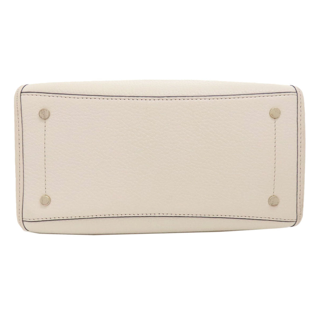 Kate Spade Handbag leather white 2WAY Women Used Authentic