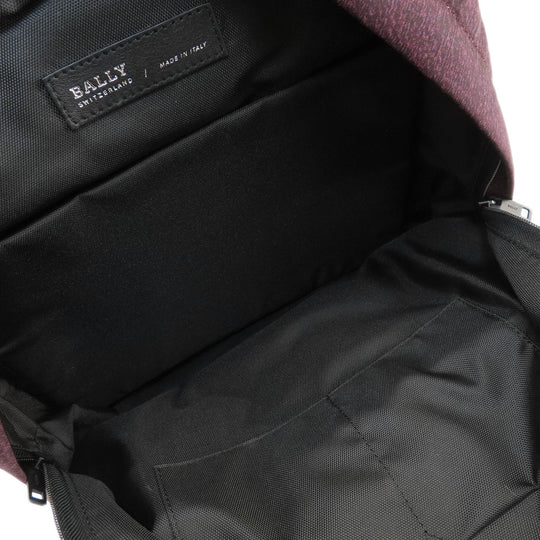 BALLY Backpack Nylon purple Barry Stripe mens(Unisex) Used Authentic