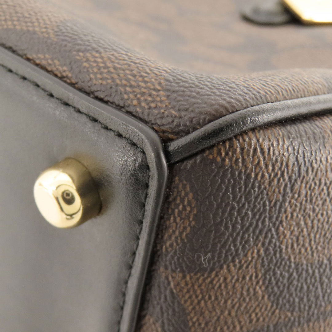 COACH Handbag F67026 PVC Brown Signature 2WAY Women Used Authentic