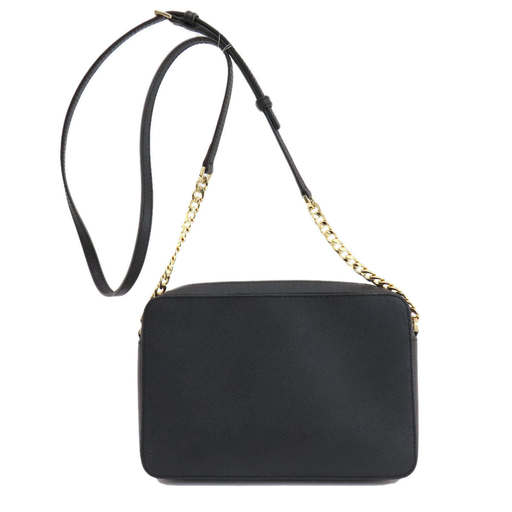 MICHAEL KORS Shoulder Bag PVC black logo Women Used Authentic