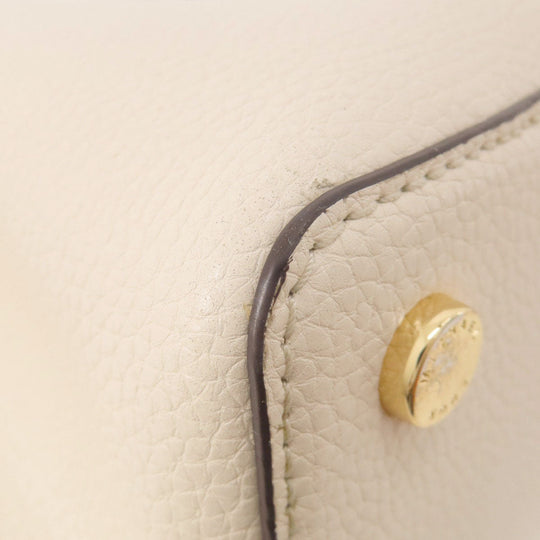 MICHAEL KORS Handbag leather white Emilia 2WAY Women Used Authentic