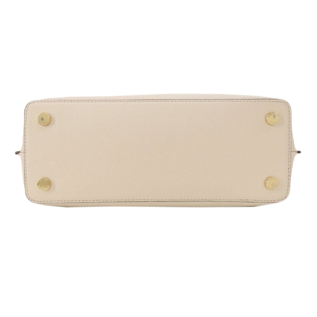 MICHAEL KORS Handbag leather white Emilia 2WAY Women Used Authentic