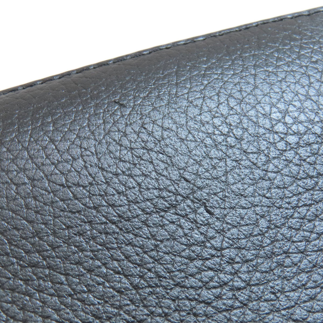 MICHAEL KORS Tote Bag leather black logo Women Used Authentic