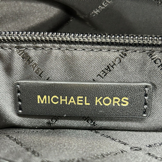 MICHAEL KORS Tote Bag leather black logo Women Used Authentic