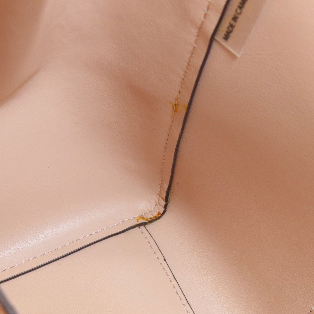 MICHAEL KORS Handbag leather Light green 2WAY Women Used Authentic