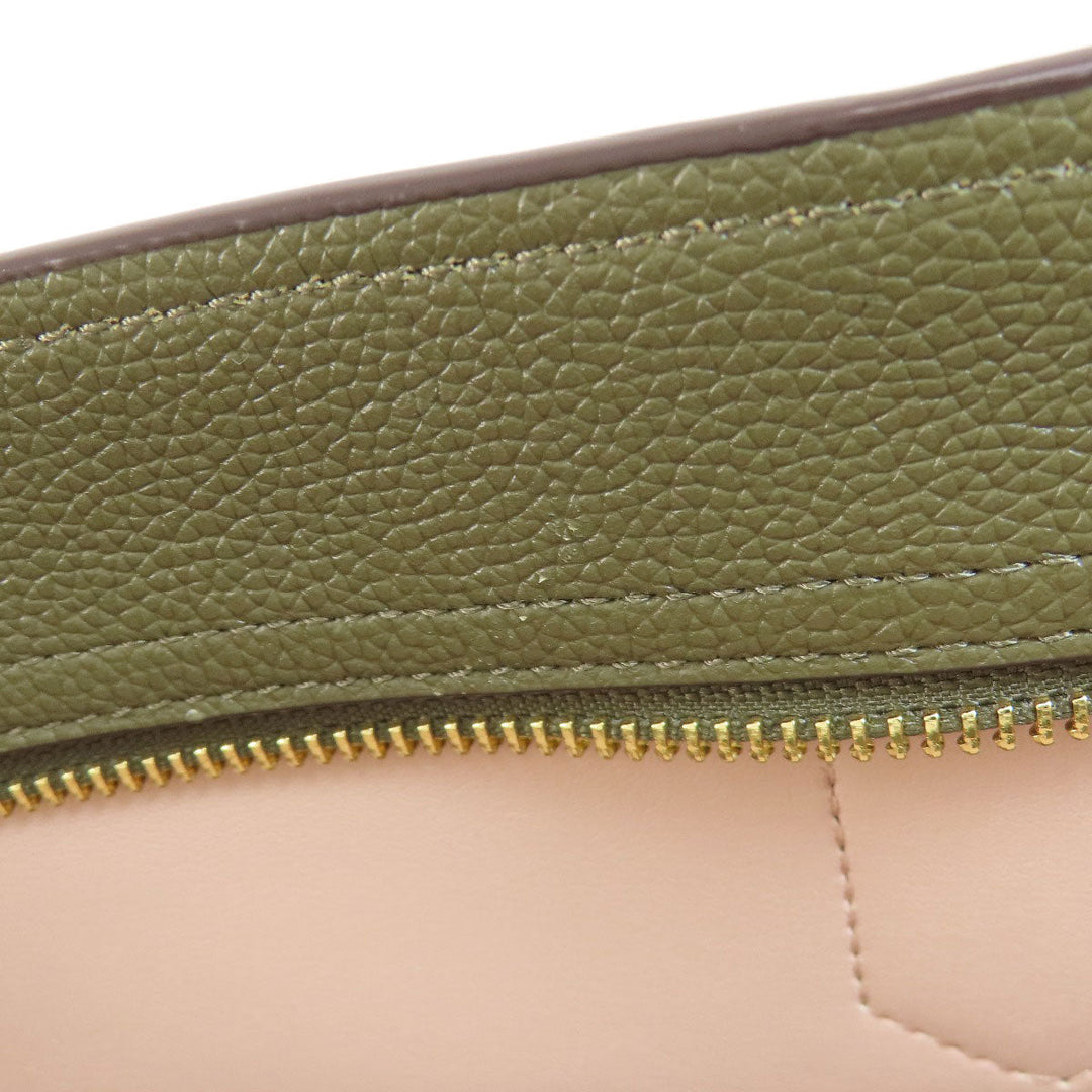 MICHAEL KORS Handbag leather Light green 2WAY Women Used Authentic