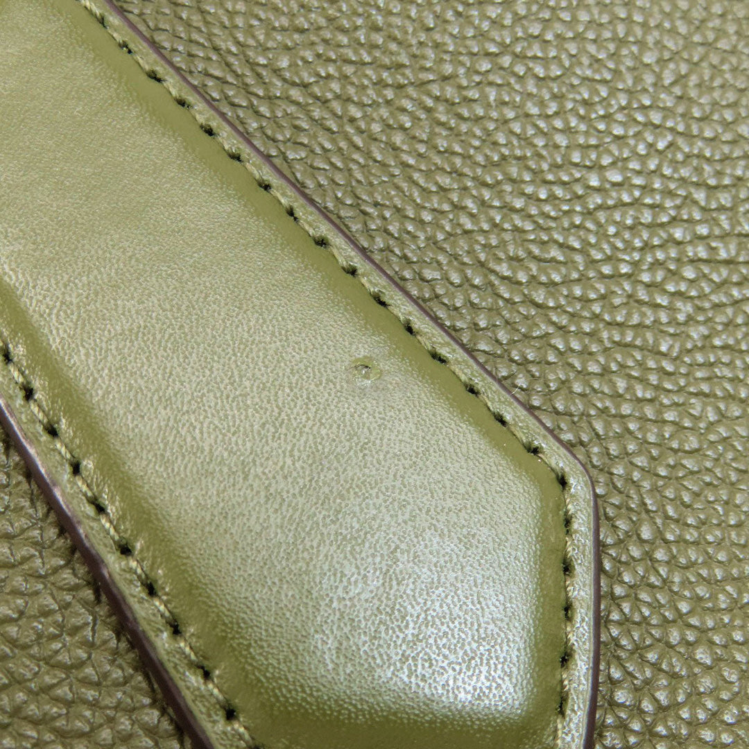 MICHAEL KORS Handbag leather Light green 2WAY Women Used Authentic