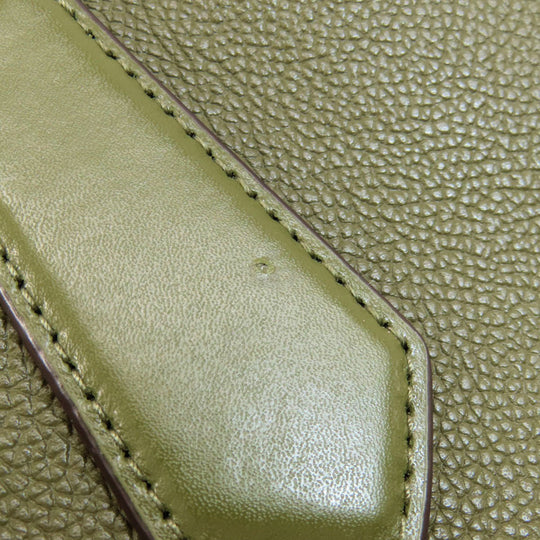 MICHAEL KORS Handbag leather Light green 2WAY Women Used Authentic