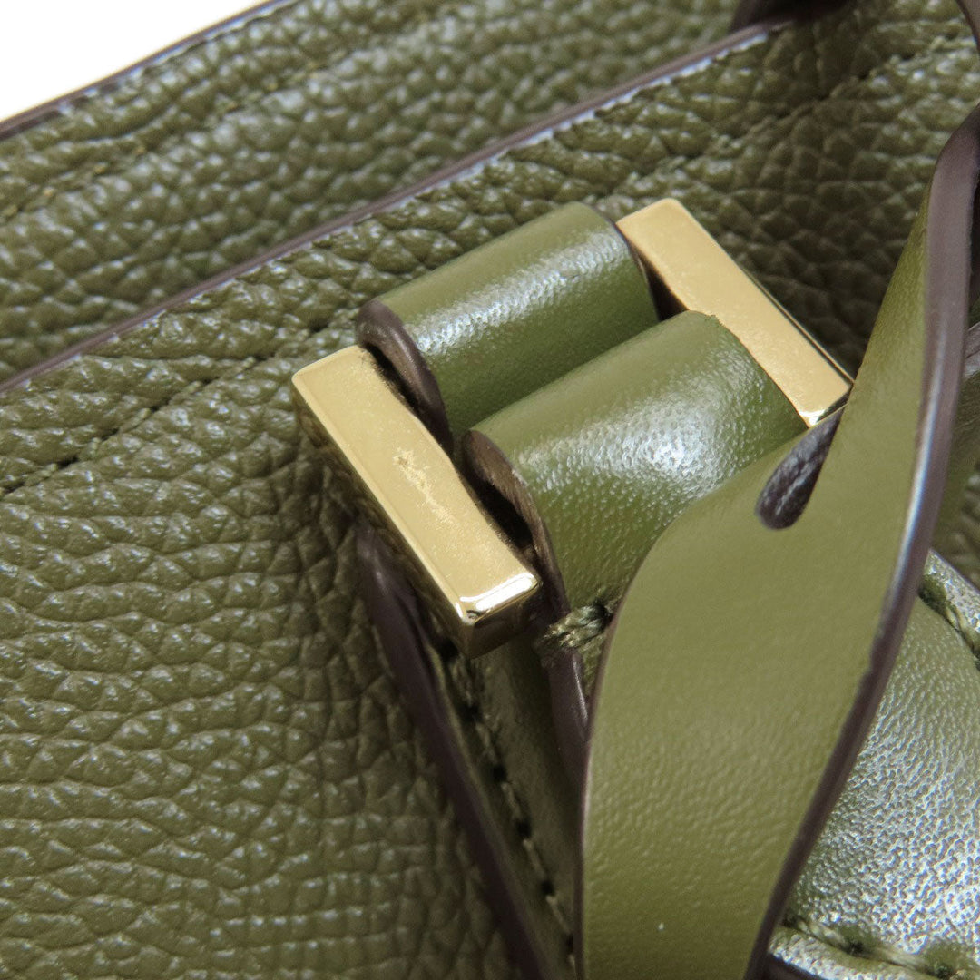 MICHAEL KORS Handbag leather Light green 2WAY Women Used Authentic