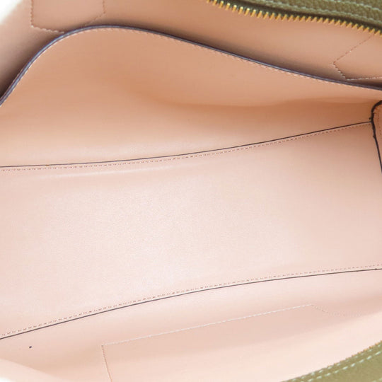 MICHAEL KORS Handbag leather Light green 2WAY Women Used Authentic