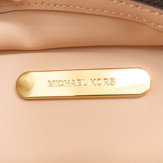 MICHAEL KORS Handbag leather Light green 2WAY Women Used Authentic