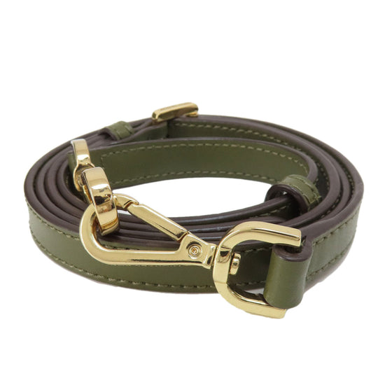 MICHAEL KORS Handbag leather Light green 2WAY Women Used Authentic