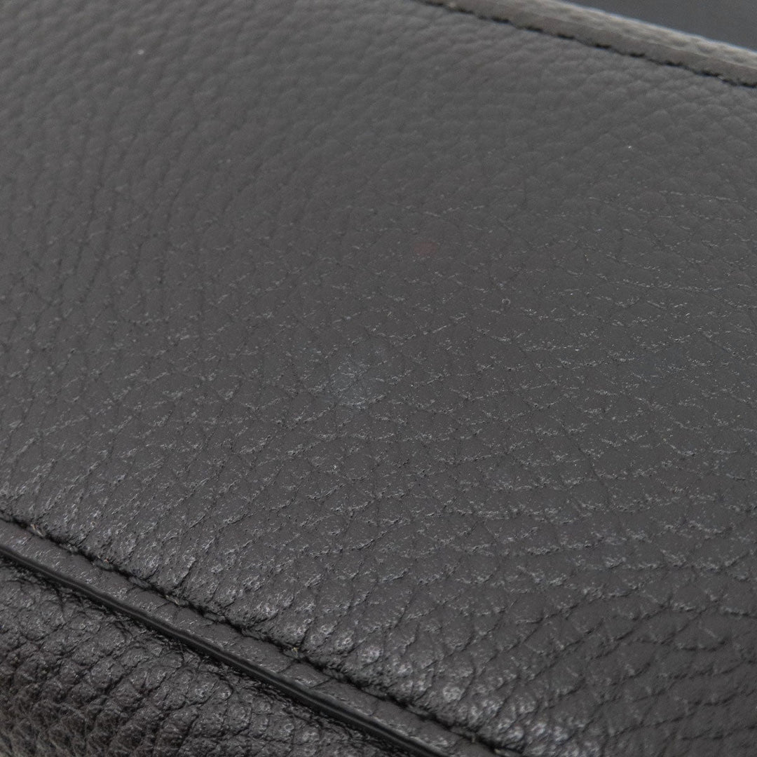 COACH Shoulder Bag 36536 leather black logo Women Used Authentic