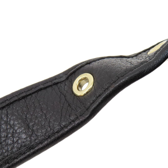 COACH Shoulder Bag 36536 leather black logo Women Used Authentic