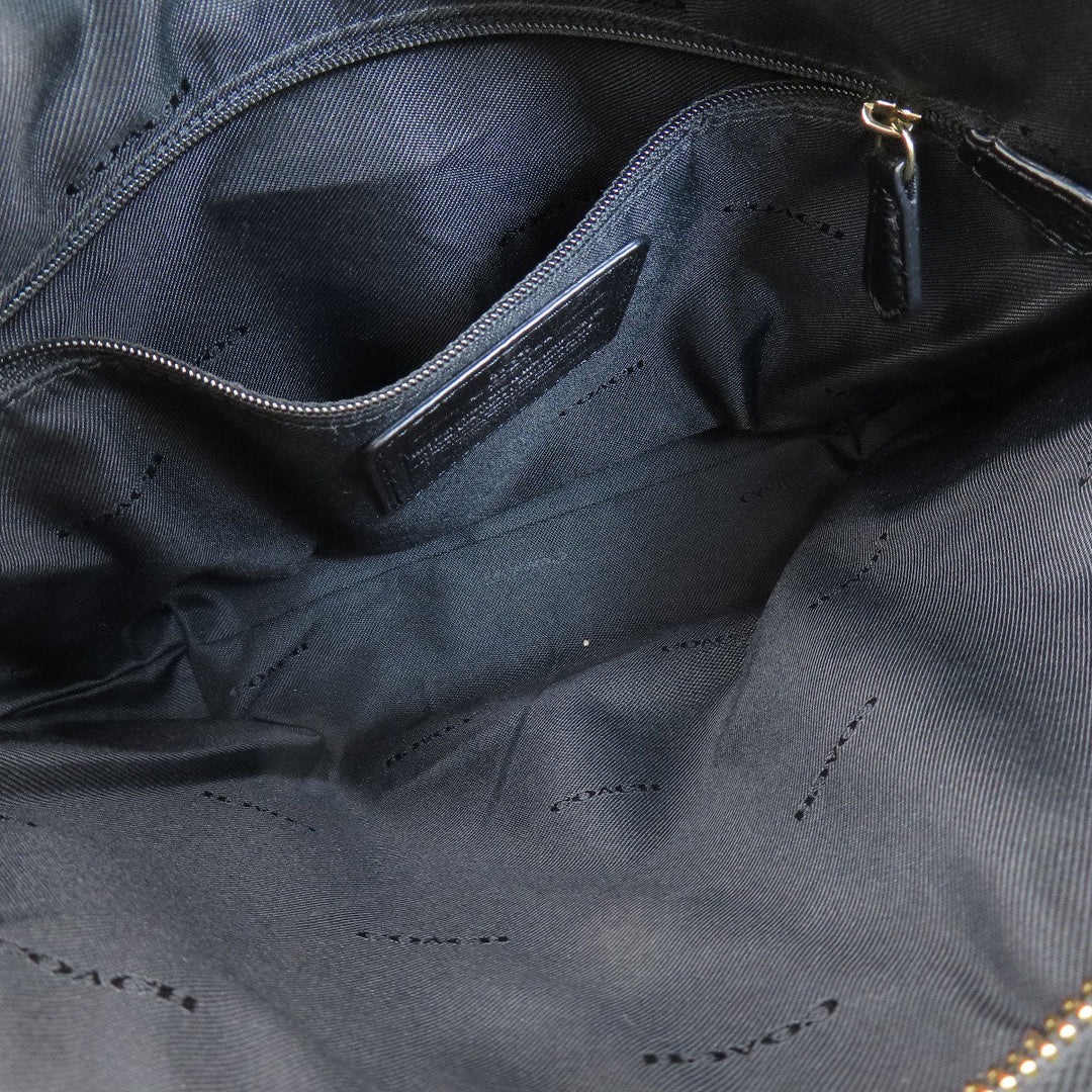 COACH Shoulder Bag 36536 leather black logo Women Used Authentic