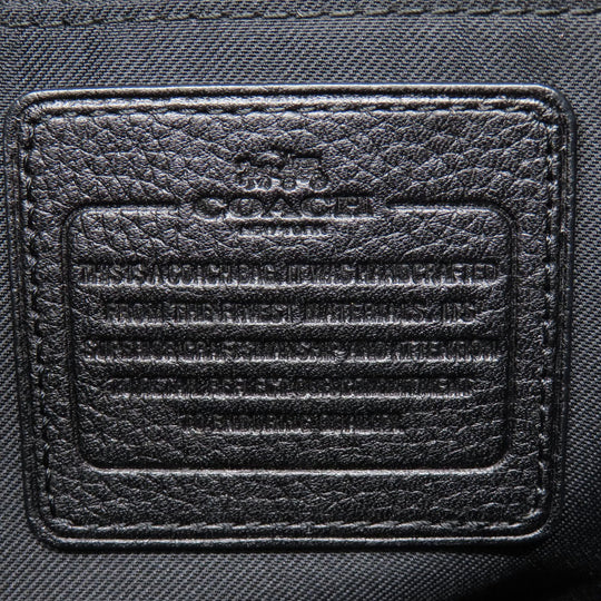 COACH Shoulder Bag 36536 leather black logo Women Used Authentic