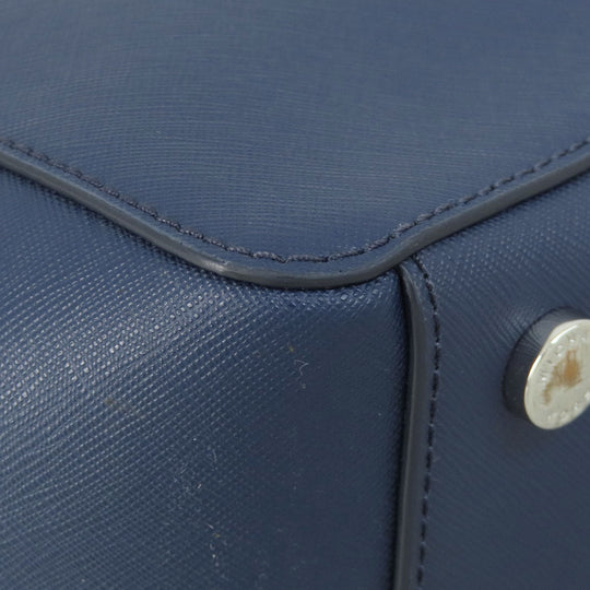MICHAEL KORS Tote Bag leather Navy logo