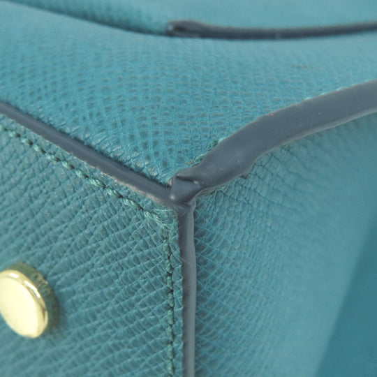 COLE HAAN Handbag PVC blue 2WAY Women Used Authentic