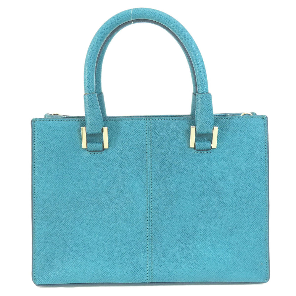COLE HAAN Handbag PVC blue 2WAY Women Used Authentic
