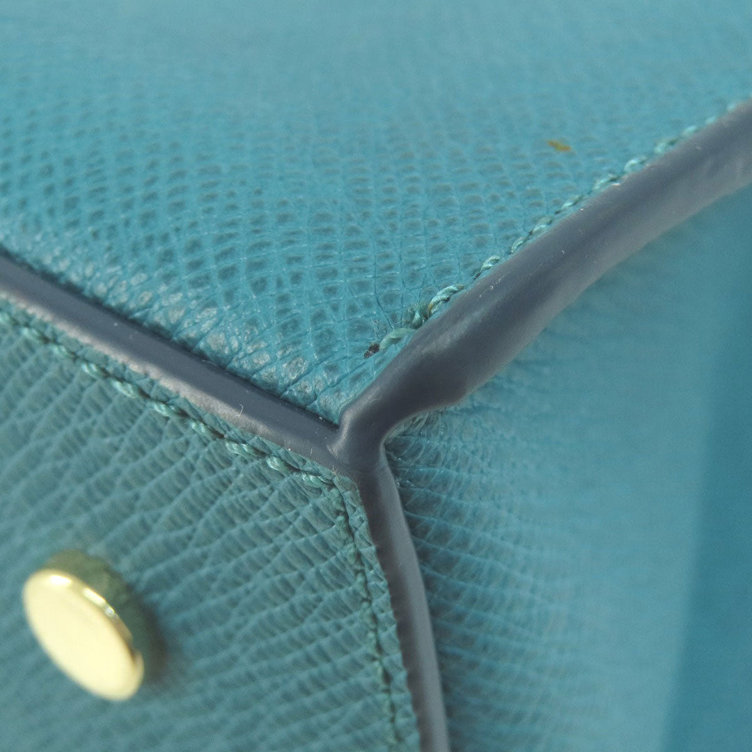COLE HAAN Handbag PVC blue 2WAY Women Used Authentic