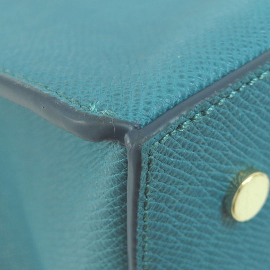 COLE HAAN Handbag PVC blue 2WAY Women Used Authentic