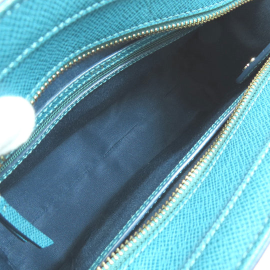 COLE HAAN Handbag PVC blue 2WAY Women Used Authentic
