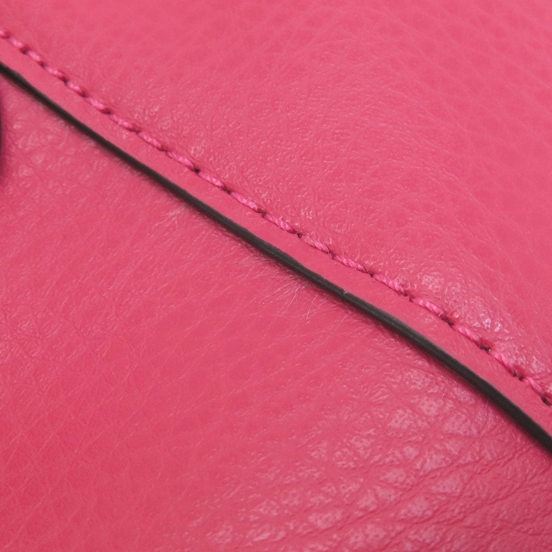 COACH Tote Bag C4062 leather pink Hose and carriage Women Used Authentic