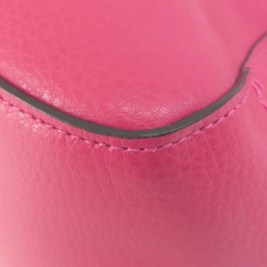 COACH Tote Bag C4062 leather pink Hose and carriage Women Used Authentic