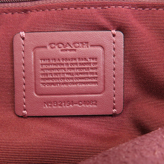 COACH Tote Bag C4062 leather pink Hose and carriage Women Used Authentic
