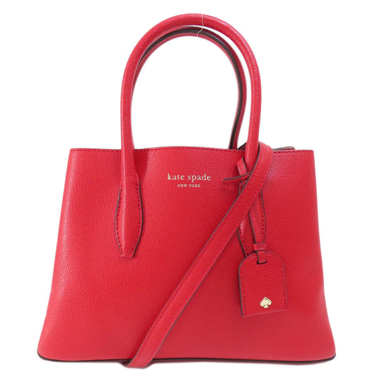 Kate Spade Handbag leather Red 2WAY Women Used Authentic