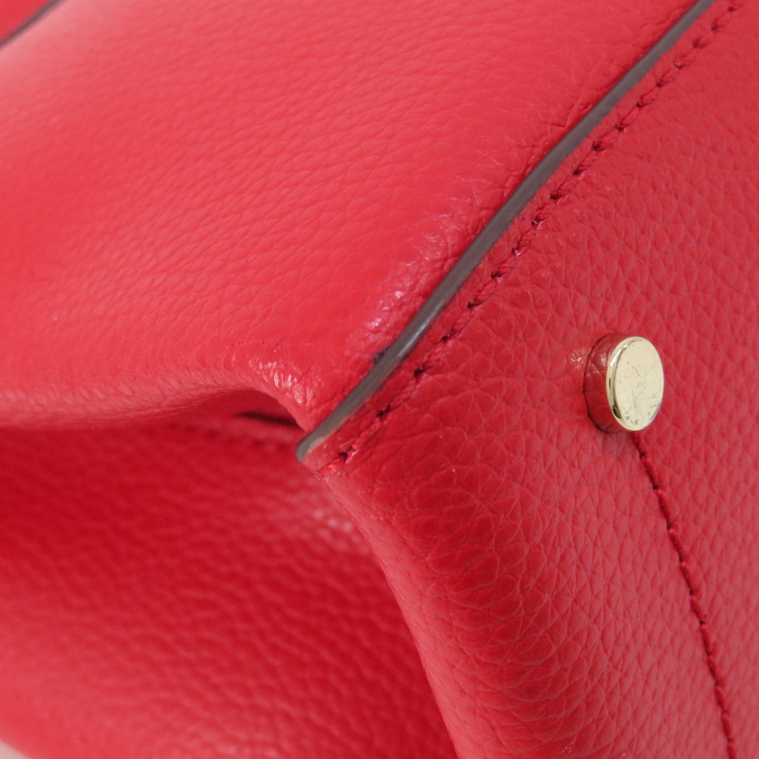 Kate Spade Handbag leather Red 2WAY Women Used Authentic