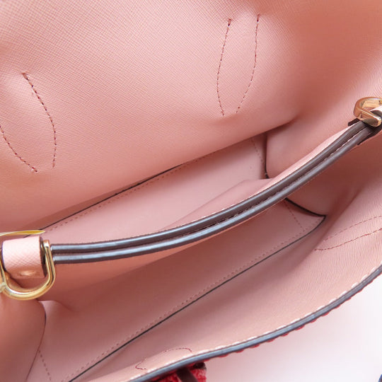 Kate Spade Handbag leather Red 2WAY Women Used Authentic