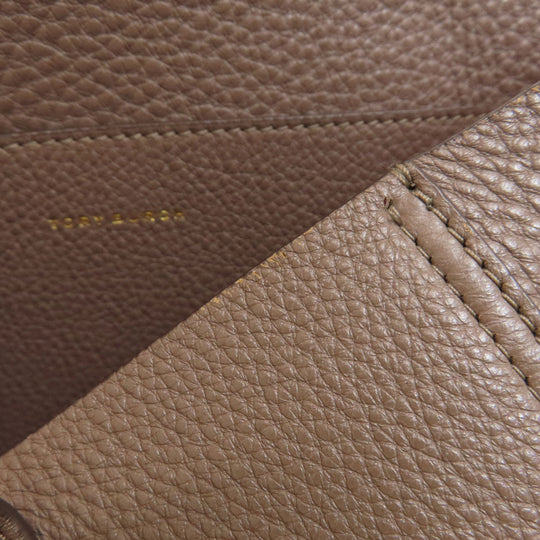 Tory Burch Tote Bag leather gray logo