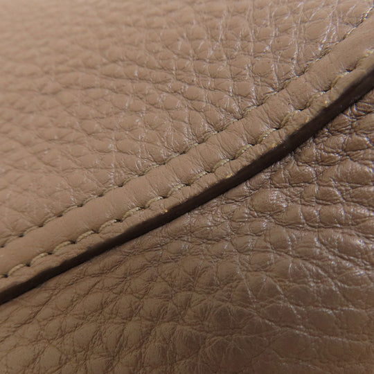 Tory Burch Tote Bag leather gray logo