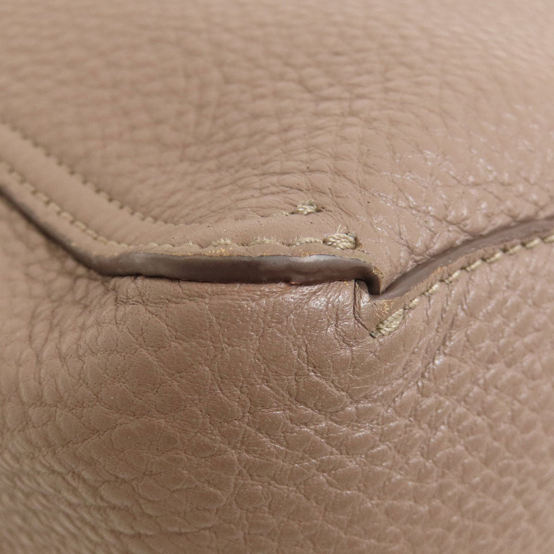 Tory Burch Tote Bag leather gray logo