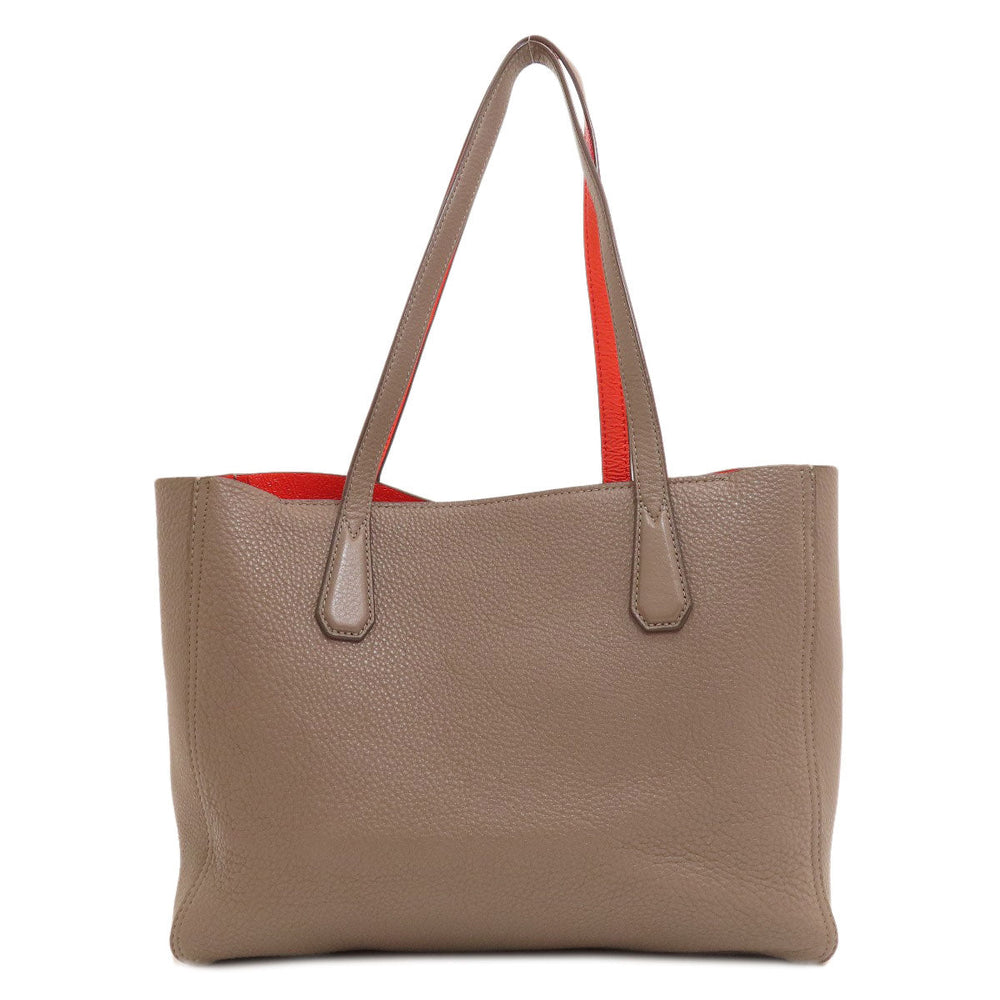 Tory Burch Tote Bag leather gray logo