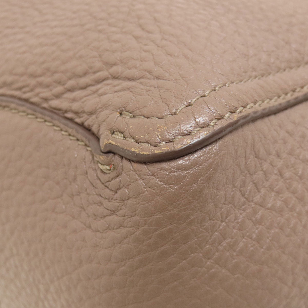 Tory Burch Tote Bag leather gray logo