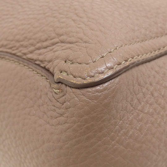 Tory Burch Tote Bag leather gray logo
