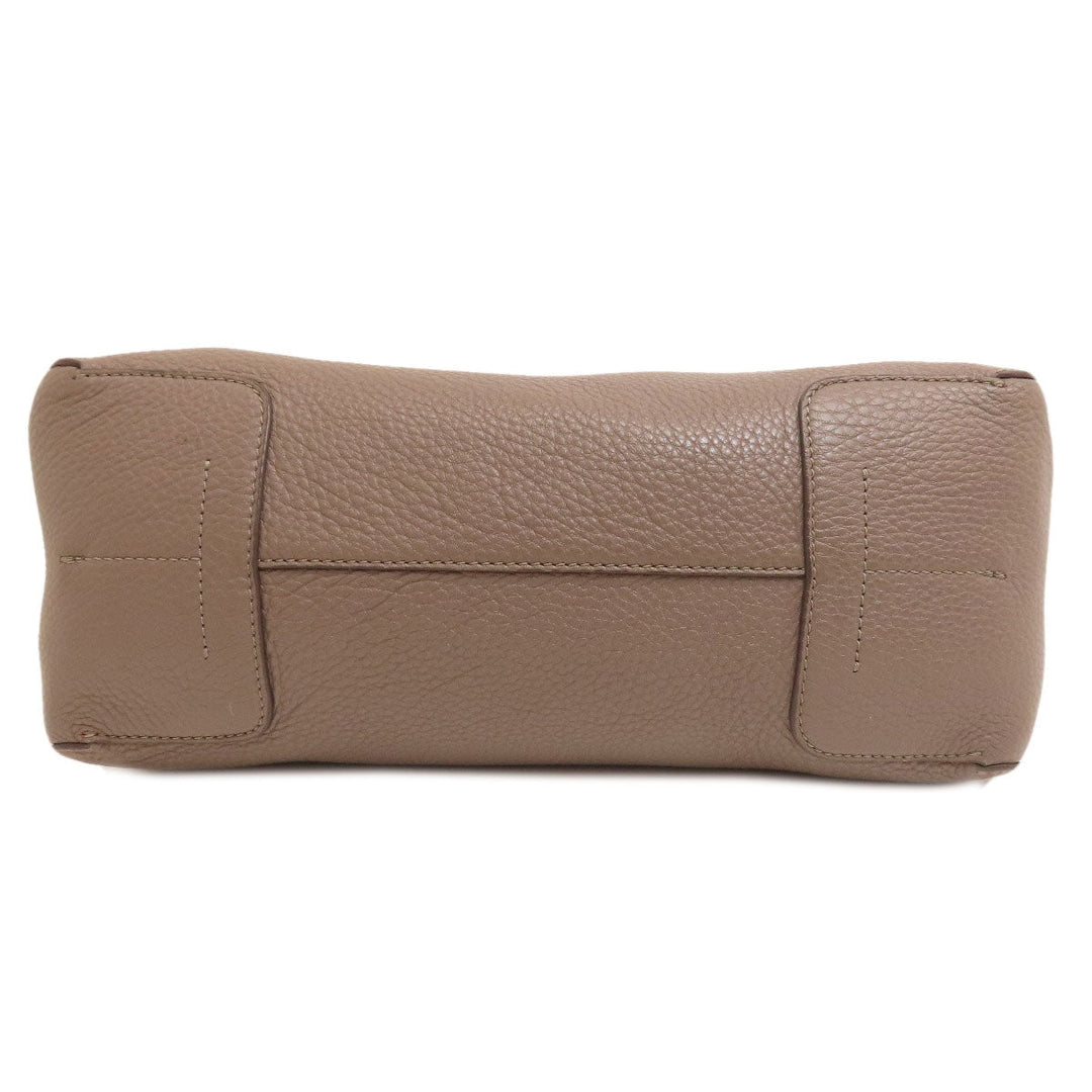 Tory Burch Tote Bag leather gray logo