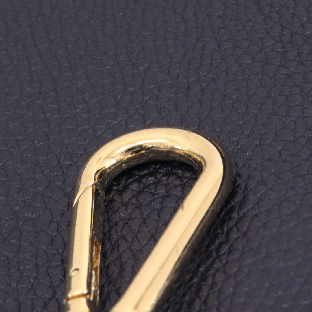 COACH Shoulder Bag 34312 leather Navy one belt 2WAY Women Used Authentic