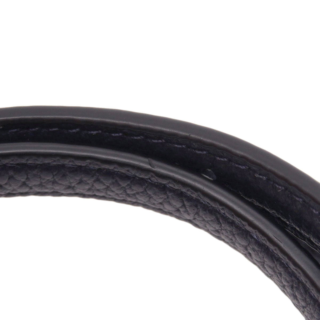 COACH Shoulder Bag 34312 leather Navy one belt 2WAY Women Used Authentic