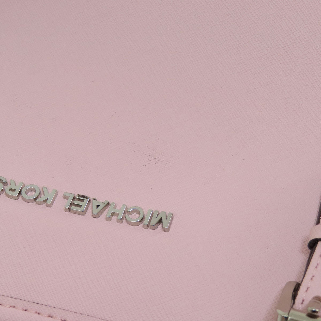 MICHAEL KORS Handbag PVC pink logo Women Used Authentic