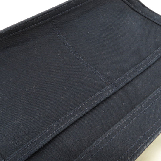 PORTER Shoulder Bag canvas Navy logo Women Used Authentic