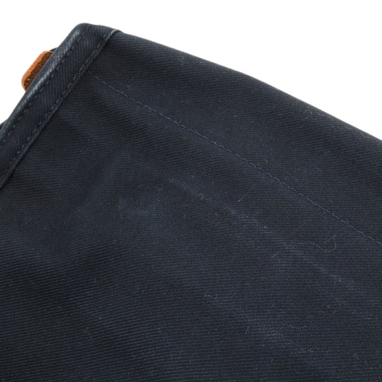 PORTER Shoulder Bag canvas Navy logo Women Used Authentic
