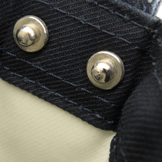 PORTER Shoulder Bag canvas Navy logo Women Used Authentic
