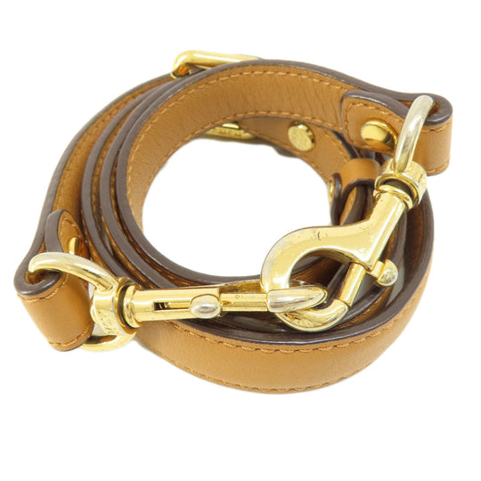 MCM Tote Bag PVC Brown 2WAY Women Used Authentic