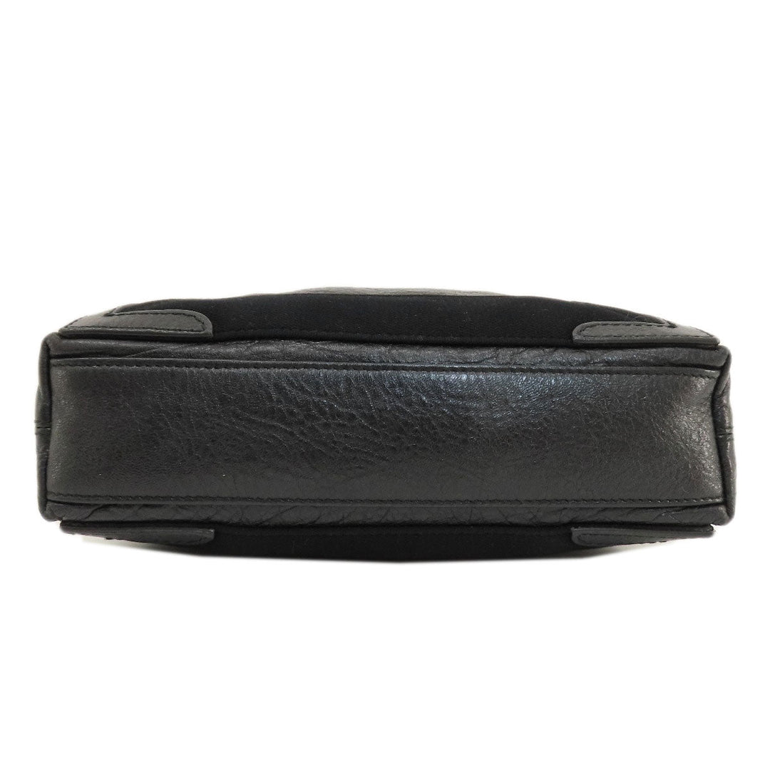 BALENCIAGA Handbag 390346 leather black Navy Cabas XS 2WAY Women Used Authentic