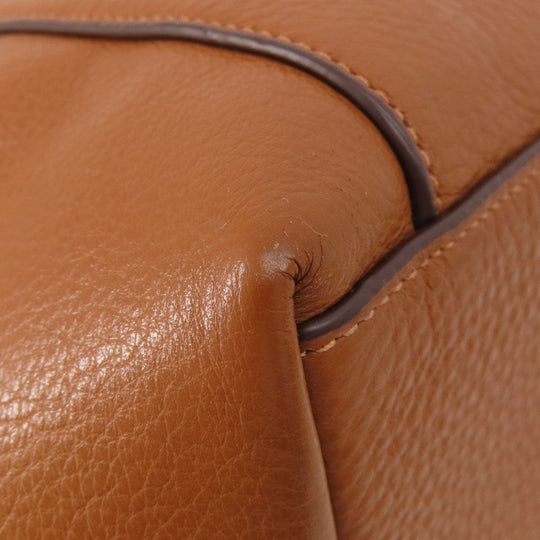 COACH Tote Bag F37216 leather black logo Women Used Authentic